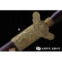 龙凤呈祥-经典手雕龙泉剑-紫檀鞘