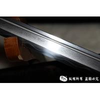 开槽檀木包铜唐刀（花纹钢烧刃）