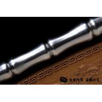 手工竹节鞭（锏）-红木柄