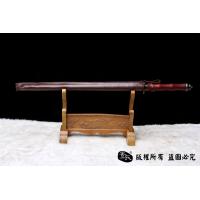 手工竹节鞭（锏）-红木柄