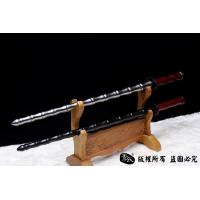 手工竹节鞭（锏）-红木柄