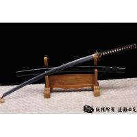 切刃唐刀式武士刀--高猛钢制作，配鎏金装具，唐刀武士刀的完美结合