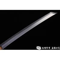 切刃唐刀式武士刀--高猛钢制作，配鎏金装具，唐刀武士刀的完美结合
