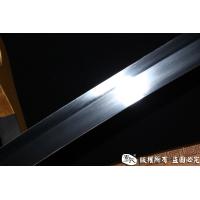 切刃唐刀式武士刀--高猛钢制作，配鎏金装具，唐刀武士刀的完美结合
