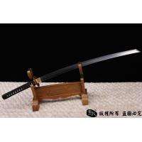 切刃唐刀式武士刀--高猛钢制作，配鎏金装具，唐刀武士刀的完美结合
