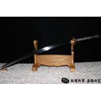 切刃唐刀式武士刀--高猛钢制作，配鎏金装具，唐刀武士刀的完美结合