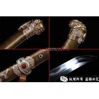 狮斩-精品武士刀-全铜鞘镀银装具