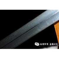 手工花纹钢太极剑-武术剑-凹槽软剑