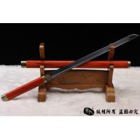红木素装套刀-三件套唐刀