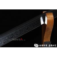经典简装唐刀-花纹钢可以砍铁
