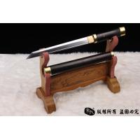 冰迹-开槽短唐刀-经典檀木包铜素装