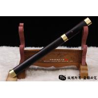 冰迹-开槽短唐刀-经典檀木包铜素装