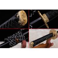 本三枚手雕武士刀