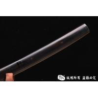 牛角檀木装日本刀-高碳钢烧刃