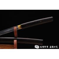 牛角檀木装日本刀-高碳钢烧刃