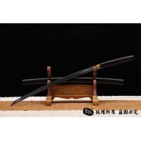 牛角檀木装日本刀-高碳钢烧刃