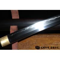 牛角檀木装日本刀-高碳钢烧刃