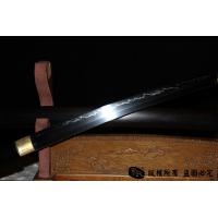 牛角檀木装日本刀-高碳钢烧刃