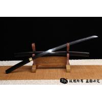 牛角檀木装日本刀-高碳钢烧刃