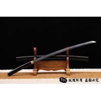牛角檀木装日本刀-高碳钢烧刃