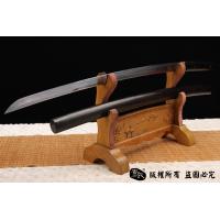 牛角檀木装日本刀-高碳钢烧刃