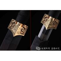 草钢经镀金八面汉剑 查长伟作品