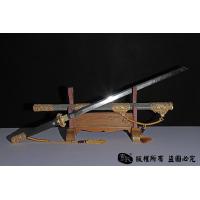 豪华镀金天梯纹唐刀 查长伟作品