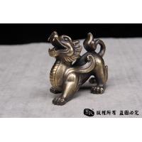 貔貅一对-黄铜实心打造