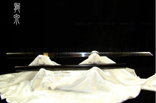牛角檀木唐刀（地肌烧刃26寸）