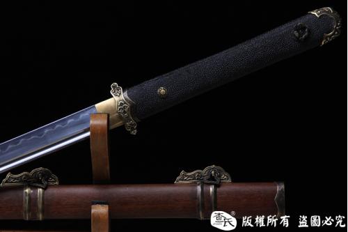 曦影-精品唐刀-珍珠鱼皮柄