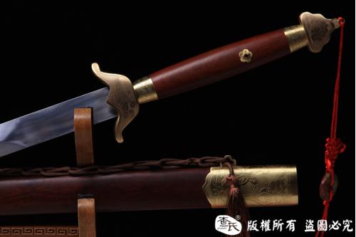 上等武术硬剑 -外饰刻莲花图案-螳螂剑