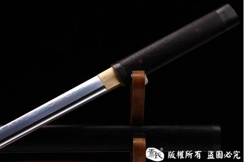 素装唐刀-高碳钢敷土烧刃