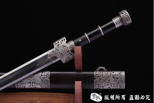 纯银草钢太阿剑 查长伟作品