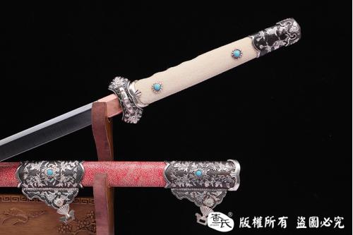 精品镀银唐刀-独家天梯纹