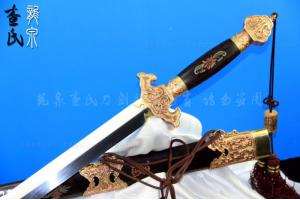 精装龙泉王者剑（纯古法独家手工制作，黄铜，白铜，紫铜装饰）-极品