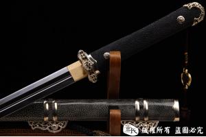 白铜经典诸刃唐刀-百炼钢烧刃-必看精品