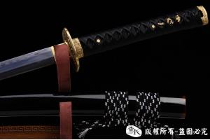 本三枚手雕武士刀