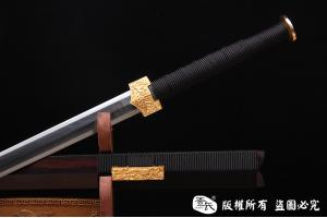 《紫檀精品镀金四圣汉剑》-光复级孔雀纹-查老师作品