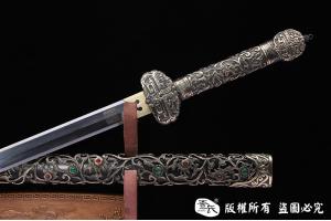 精细镂空唐草唐剑